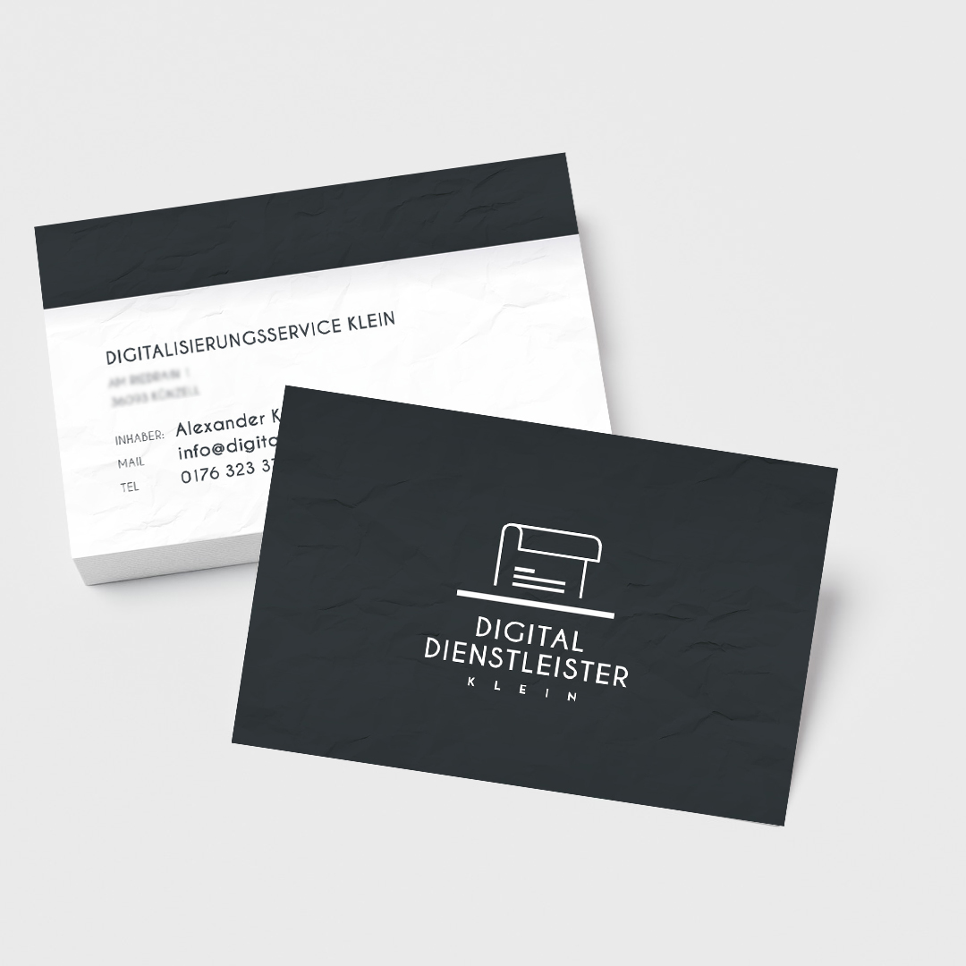 Business Card Digitalisierungsservice Klein
